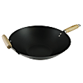 Oster Findley 13-3/4" Carbon Steel Wok, Black 1 thumbnail image