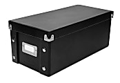 IdeaStream Snap-N-Store Cardboard DVD Storage Boxes, 2-3/4" x 8-1/2" x 17", Black, Pack Of 2 Boxes 1 thumbnail image