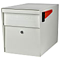 Mail Boss™ Curbside Locking Mailbox, 13 3/4" x 11 1/4" x 21", White 1 thumbnail image