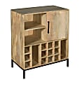 Coast to Coast Terrance 32"W Wine Storage Cabinet, Winston Natural