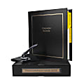 Custom Not For Profit Corporate Kit, 1-1/2" Black Binder, 20 Blue Stock Certificates, 1-5/8" Corporate Seal Embosser 1 thumbnail image