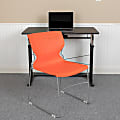 Flash Furniture HERCULES Series Full-Back Stack Chairs, Orange, Set Of 5 Chairs