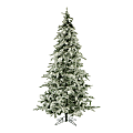 Fraser Flocked Mountain Pine Unlit Christmas Tree, 7 1/2', Snow 1 thumbnail image