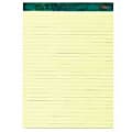 TOPS™ Docket™ Perforated Writing Pad, 8 1/2" x 11 3/4", Legal Ruled, 50 Sheets, Canary
