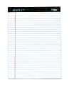 TOPS™ Docket™ Writing Pad, 8 1/2" x 11 3/4", Legal Ruled, 50 Sheets, White