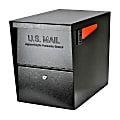 Mail Boss™ Package Master Locking Mailbox, 16 1/2"H x 12"W x 21 1/2"D, Black 1 thumbnail image