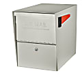 Mail Boss™ Package Master Locking Mailbox, 16 1/2"H x 12"W x 21 1/2"D, White