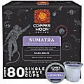 Copper Moon Single-Serve Coffee Pods for Keurig K-Cup Brewers, Dark Roast, Sumatra Blend, 80 Count