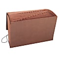 Smead® TUFF® Expanding File With Flap & Elastic Cord, 31 Pockets, 1-31, 15" x 10" Legal Size, 30% Recycled, Brown 1 thumbnail image