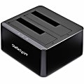 StarTech.com Dual Bay SATA HDD Docking Station for 2 x 2.5 / 3.5" SATA SSD / HDD - USB 3.0 - SATA Hard Drive Docking Station 1 thumbnail image
