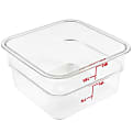 Cambro Square Food Storage Containers, 2-Quart, Clear, Pack Of 6 Containers 1 thumbnail image