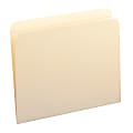 Smead® Reinforced Tab Manila File Folders, Letter Size, Straight Cut, Box Of 100