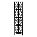 Monarch Specialties Ali 62"H 4-Shelf Corner Bookcase, Black