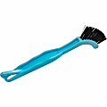 Genuine Joe Hand Held Grout Brush - Nylon Bristle - 8" Handle Length - Plastic Handle - 1 Each - Black, Blue 1 thumbnail image