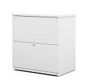 Bestar Universel 28-7/16"W x 19-5/8"D Lateral 2-Drawer File Cabinet, White 1 thumbnail image