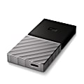 WD My Passport™ Portable SSD, 256GB, Black/Gun Metal