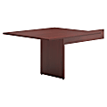 Basyx by HON® BL Series Rectangle Table End Piece, Mahogany