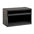 WorkPro® Modular 36"W Open Lateral Credenza, Charcoal