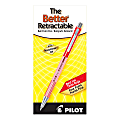 Pilot® Better Retractable Ballpoint Pens, 0.7 mm, Translucent Barrel, Red Ink, Pack Of 12 Pens