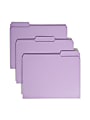 Smead® Color File Folders, With Reinforced Tabs, Letter Size, 1/3 Cut, Lavender, Box Of 100 1 thumbnail image