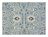 Anji Mountain Tabriz Rug’d Chair Mat, 1/2"H x 40”W x 54”D, Blue/Beige/Gold