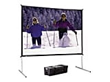 Da-Lite Fast-Fold Deluxe Screen System Complete Screen HDTV Format - Projection screen - rear - 118" (118.1 in) - Ultra Wide Angle - black 1 thumbnail image