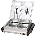 Betty Crocker BC-2587CY Stainless Steel Buffet Server with Warming Tray - Single Warmer/Plates - Stainless Steel 1 thumbnail image