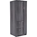 Lorell® Relevance Tall 24"W Storage Cabinet, Weathered Charcoal