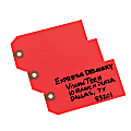 Avery® Colored Shipping Tags - 4.75" Length x 2.37" Width - Rectangular - 1000 / Box - Red 1 thumbnail image