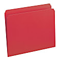 Smead® File Folders, Letter Size, Straight Cut, Red, Box Of 100 1 thumbnail image