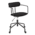 LumiSource Demi Mid-Back Office Chair, Black