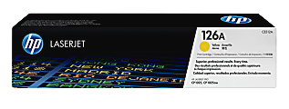 HP 126A Yellow Toner Cartridge, CE312A