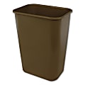 Impact® Soft-Sided Wastebasket, 41 qt, Polyethylene, Beige 1 thumbnail image