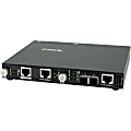 Perle SMI-1110-S2SC160 - Fiber media converter - GigE - 10Base-T, 1000Base-ZX, 100Base-TX, 1000Base-T - RJ-45 / SC single-mode - up to 99.4 miles - 1550 nm