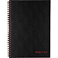 Black n' Red Business Notebook, 70 Sheets, Black