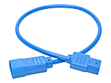 Eaton Tripp Lite Series PDU Power Cord, C13 to C14 - 10A, 250V, 18 AWG, 2 ft. (0.61 m), Blue - Power extension cable - IEC 60320 C14 to power IEC 60320 C13 - AC 100-250 V - 10 A - 2 ft - blue