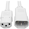 Eaton Tripp Lite Series Heavy-Duty PDU Power Cord, C13 to C14 - 15A, 250V, 14 AWG, 6 ft. (1.83 m), White - P005006AWH 1 thumbnail image