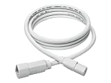 Eaton Tripp Lite Series Heavy-Duty PDU Power Cord, C13 to C14 - 15A, 250V, 14 AWG, 6 ft. (1.83 m), White - Power extension cable - IEC 60320 C14 to power IEC 60320 C13 - 6 ft - white