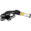 StarTech.com 4 Port Native ExpressCard RS232 Serial Adapter Card with 16C950 UART 1 thumbnail image