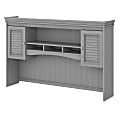Bush Furniture Fairview Hutch For L-Shaped Desks, Cape Cod Gray, Standard Delivery