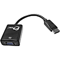 SIIG DisplayPort to VGA Adapter - DisplayPort Male Digital Audio/Video, HD-15 Female VGA - 9.5"