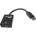 SIIG DisplayPort to VGA Adapter - DisplayPort Male Digital Audio/Video, HD-15 Female VGA - 9.5" 1 thumbnail image