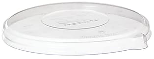 Eco-Products WorldView Sugarcane Bowl Lids, 40 Oz, 100% Recycled, White, Pack Of 400 Lids