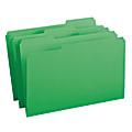Smead® Color File Folders, With Reinforced Tabs, Legal Size, 1/3 Cut, Green, Box Of 100 1 thumbnail image