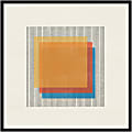 Amanti Art Midcentury Modern Squares No 1 by The MIUUS STUDIO Wood Framed Wall Art Print, 33”W x 33”H, Black
