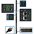 Tripp Lite 5/5.8kW Single-Phase Switched PDU, Outlet Monitoring, 208/240V Outlets (20 C13 & 4 C19), 0U, LX Platform Interface, TAA - PDUMVR30HVNETLX 1 thumbnail image