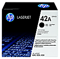 HP 42A Black Toner Cartridge, Q5942A