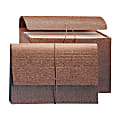 Smead® Partition Wallet With Elastic Cord, 6 Pockets, 10" x 15", 30% Recycled, Brown 1 thumbnail image