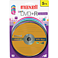 Maxell 16x DVD+R Media - 4.7GB - 120mm Standard - 5 Pack Blister Pack 1 thumbnail image