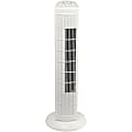 Brentwood Kool Zone F-30TW 30-Inch Tower Fan - 3 Speed - Air Circulation, Carrying Handle, Anti-slip Feet, Air Circulation, Quiet Operation, Timer, Cord Wrap, 60° Oscillation - 30" Height x 10.3" Width x 10.3" Depth - White